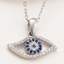 Gumush T7967 Nazarlı Göz Kadın Gümüş Kolye