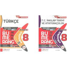 Günay 8. Sınıf Bumerang Serisi Türkçe İnkılap Soru Bankası Seti