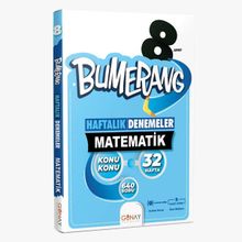 Günay Yayınları 8. Sınıf Lgs Bumerang 32 Haftalık Matematik Denemeleri