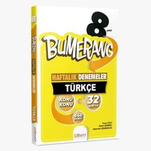 Günay Yayınları - 8 Sınıf LGS Bumerang 32 Haftalık Türkçe Denemeleri