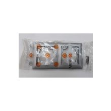Günsan Elektrik 01281500-000141 Visage Gümüş İkili Çerçeve