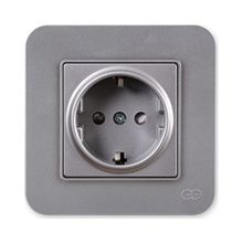 Günsan Elektrik 01371500-100116 Radius Çocuk Korumalı Gümüş Topraklı Priz