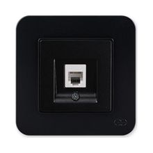 Günsan Elektrik 01373400-100120 Radius Nümeris Siyah Telefon Priz