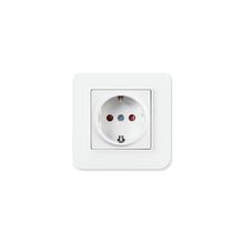 Günsan Elektrik 01379300-100138 Radius Çocuk Korumalı Kapaklı Fildişi Beyazı Topraklı Priz