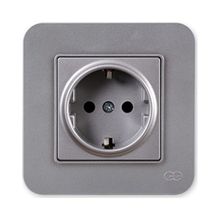 Günsan Elektrik 01381700-803115 Radius Design Füme-Gourmet Topraklı Priz