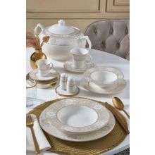 Güral Porselen 6132 Yuvarlak Bone 85 Parça Yemek Takımı