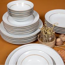 Güral Porselen Bahar Dalı Yaldızlı 24 Parça 6 Kişilik Yemek Takımı