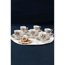 Güral Porselen SF12CKT084543 Sedef 6 Kişilik Kahve Fincan Takımı