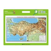 Gürbüz 35x50 cm Türkiye Kabartma Fiziki Harita
