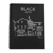 Gürmat 17x24 cm Spiralli 40 Yaprak Siyah Defter