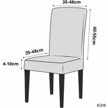 GüzelEvim Tekstil Güzelevim Bambu Sandalye Kılıfı Yıkanabilir Likralı Esnek Lastikli Sandalye Örtüsü - 38 x 56 cm - Gri