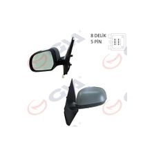 Gva 1019198 Dokker-Lodgy 12 Elektrik Isıtmalı Astarlı Konveks Sol Dış Dikiz Aynası