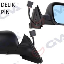 Gva 1075968 A3 96-00 Elektrik Isıtmalı Mavi Cam Konveks Sağ Dış Dikiz Aynası