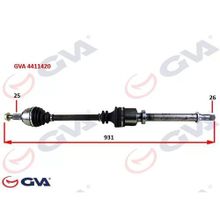 Gva 4411420 Sağ Megane 3-Fluence 1.5 Dci 6 Vites 09 931 mm Komple Aks