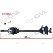 Gva 4414131 Sol Clio II 1.5 Dci 98-05 Abs'li 44 Diş 629 mm Yaylı Komple Aks