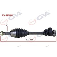 Gva 4421030 Sağ Palio-Albea-Doblo 1.3 Mtj 06 Kisa Tip 523 mm Komple Aks