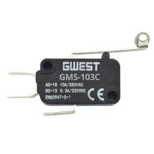 Gwest GMS-103C 10A Uzun Kollu Metal Makaralı Mikro Switch