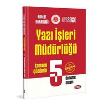 GYS Adalet Bakanlığı Yazı İşleri Müdürlüğü Çözümlü 5 Deneme Sınavı - Data Yayınları