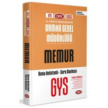 Gys Orman Genel Müdürlüğü Memur Konu Anlatımlı Soru Bankası - Data Yayınları