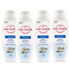 Hacı Şakir 4x500 ml Normal Saçlar Hindistan Cevizi Şampuan