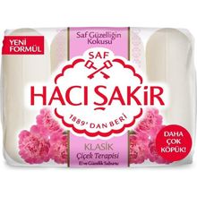 Hacı Şakir 4x70 gr Klasik Çiçek Terapisi Güzellik Sabunu