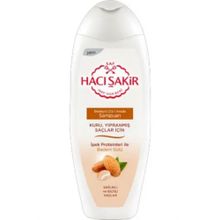Hacı Şakir Kuru Yıpranmış Saçlar İçin İpek Proteinleri ile Badem Sütü İçeren 500 ml Şampuan