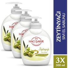 Hacı Şakir Zeytinyağlı 3x300 ml Sıvı Sabun