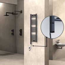 Haiti 300x1100 Düz Antrasit Texture 300 watt Elektrikli Havlupan