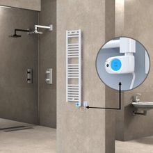 Haiti 300x1200 Düz Beyaz Parlak 300 watt Elektrikli Havlupan