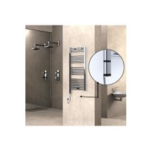 Haiti Elektrikli 300 Watt 500x1100 cm Düz Krom Oned On Off Termostatlı Sol Havlupan