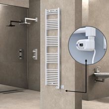 Haiti Elektrikli 600 Watt 400x1800 cm Düz Beyaz Thesis Termostatlı Havlupan