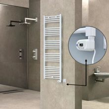 Haiti Elektrikli 600 Watt 500x1500 cm Düz Beyaz Thesis Termostatlı Havlupan