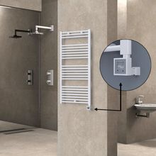 Haiti Elektrikli 600 Watt 600x1200 cm Düz Beyaz KTX3 Termostatlı Havlupan