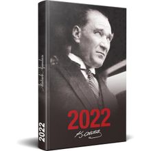 Halk Kitabevi 2022 Siyah Portre Atatürk Ajanda