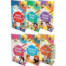 Halk Kitabevi Hikayeli - Örnek Korsan Maceraları Boyama Kitabı Serisi Seti - 6 Kitap Takım