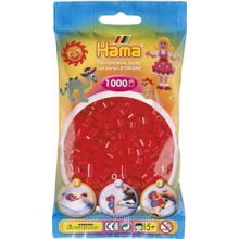 Hama 1000'lik Şeffaf Kırmızı Midi Boncuk