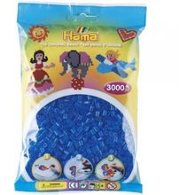 Hama 3000'lik Şeffaf Mavi Midi Boncuk