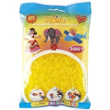 Hama 3000'lik Şeffaf Sarı Midi Boncuk