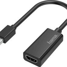 Hama HM.200332 Mini Display Port-HDMI Soket Siyah Adaptör
