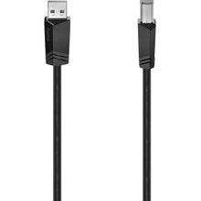 Hama HM.200602 USB 2.0 A Fiş - B Fiş 1.8 m Siyah Kablo