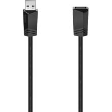 Hama HM.200619 USB Uzatma 2.0 A Fiş A Soket 1.8 m Gri Kablo
