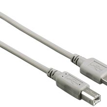 Hama HM.200901 USB 2.0 A Fiş - B Fiş 3 m Gri USB Kablo