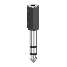 Hama HM.205194 6.3 mm Stereo Fiş 3.5 mm Stereo Soket Siyah Ses Adaptörü