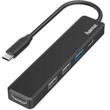 Hama Usb C 5 Ports 3 X Usb A Usb C Hdmı Hub