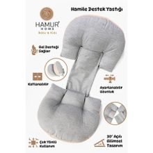 Hamile Cırtlı Ayarlanabilir Bel Karın Destek Yastığı Yıkanabilir Kılıflı Bebek Uyku Minderi