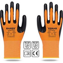 Handy HN-16 Nitril Kaplama 9/L Sanayi Usta Eldiveni Koruyucu Eldiven