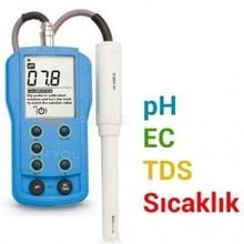 Hanna HI9812-51 Harici Problu pH EC TDS Sıcaklık Ölçer