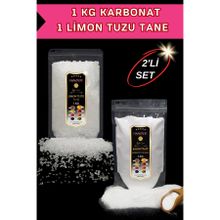 Hanzade Bitkisel 1 kg Tane Limon Tuzu + 1 kg Karbonat