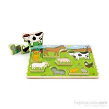 Hape E1450 Çiftlik Hayvanları Puzzle
