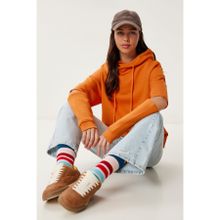 Happiness İstanbul Kadın Oranj Cut Out Detaylı Örme Sweatshirt RC00165